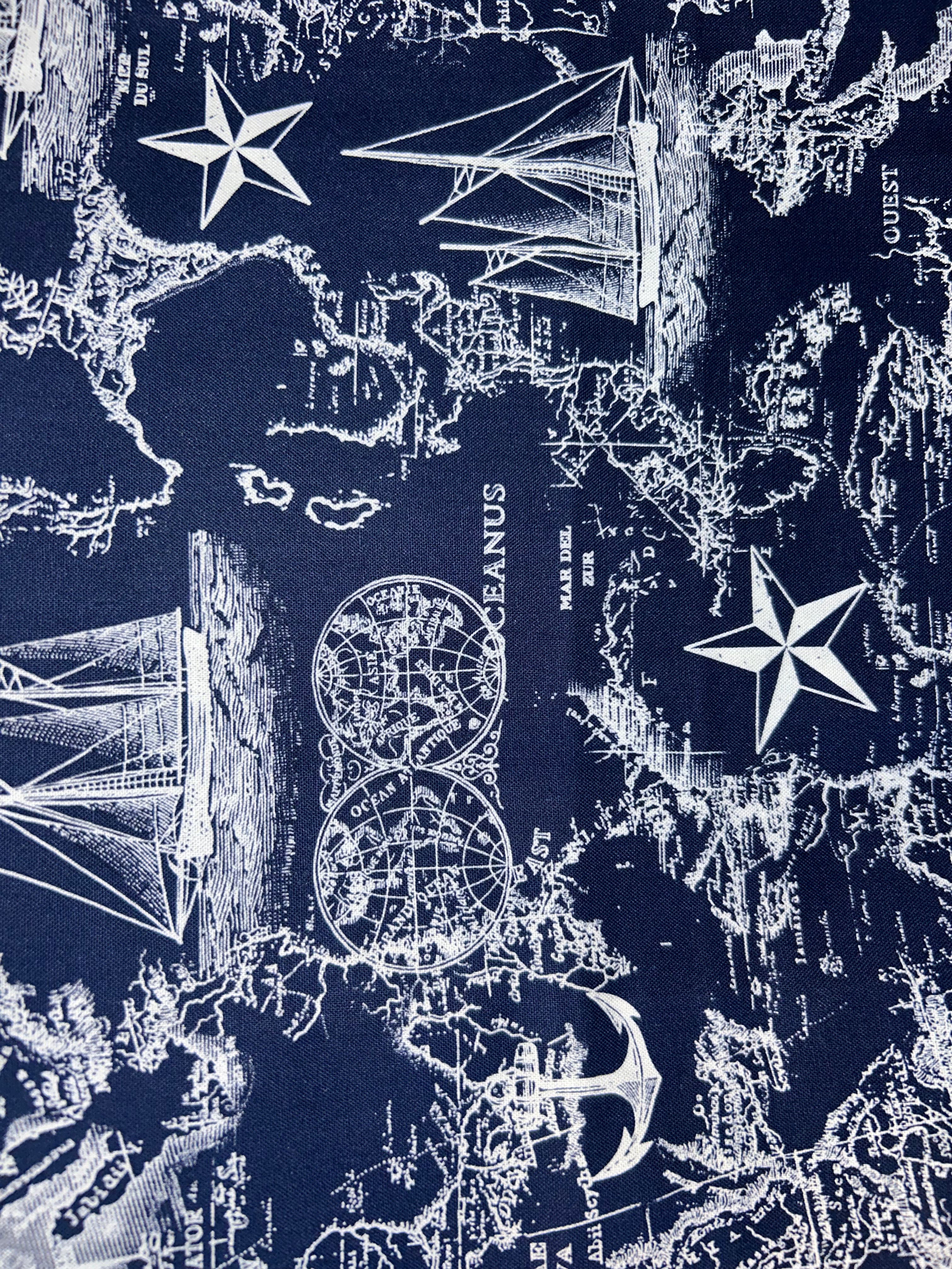 sailing away- dark blue